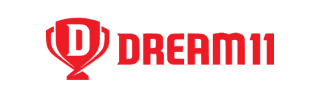 Red Dream11 logo with a stylized trophy icon on the left.