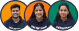 Portraits of four smiling students who registered for NSAT.