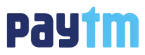 Paytm logo with stylized text in blue and black colors.