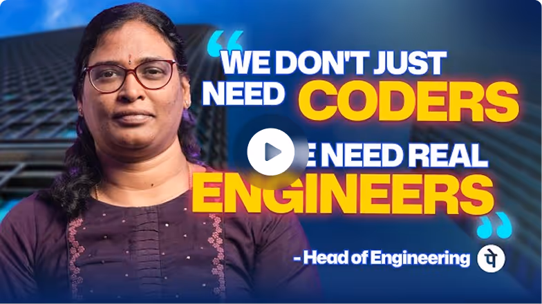 Woman with glasses and dark hair stands next to quote about needing coders and real engineers.