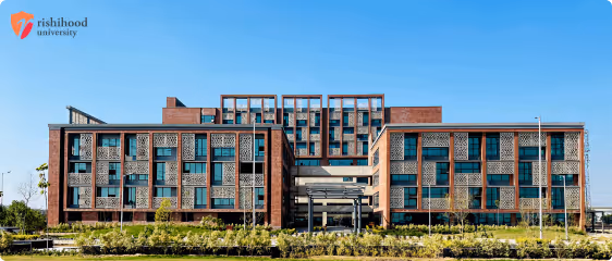 Rishihood University campus building.