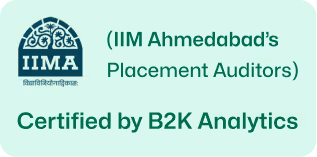 Certified by B2K Analytics — IIM Ahmedabad's Placement Auditors.