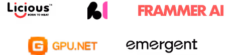 Internship partners including Sarvam.ai, Emergent, Frammer AI, GPU.NET and Licious