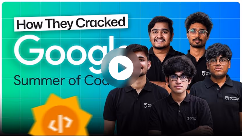 How they cracked Google Summer of Code — five NST students.